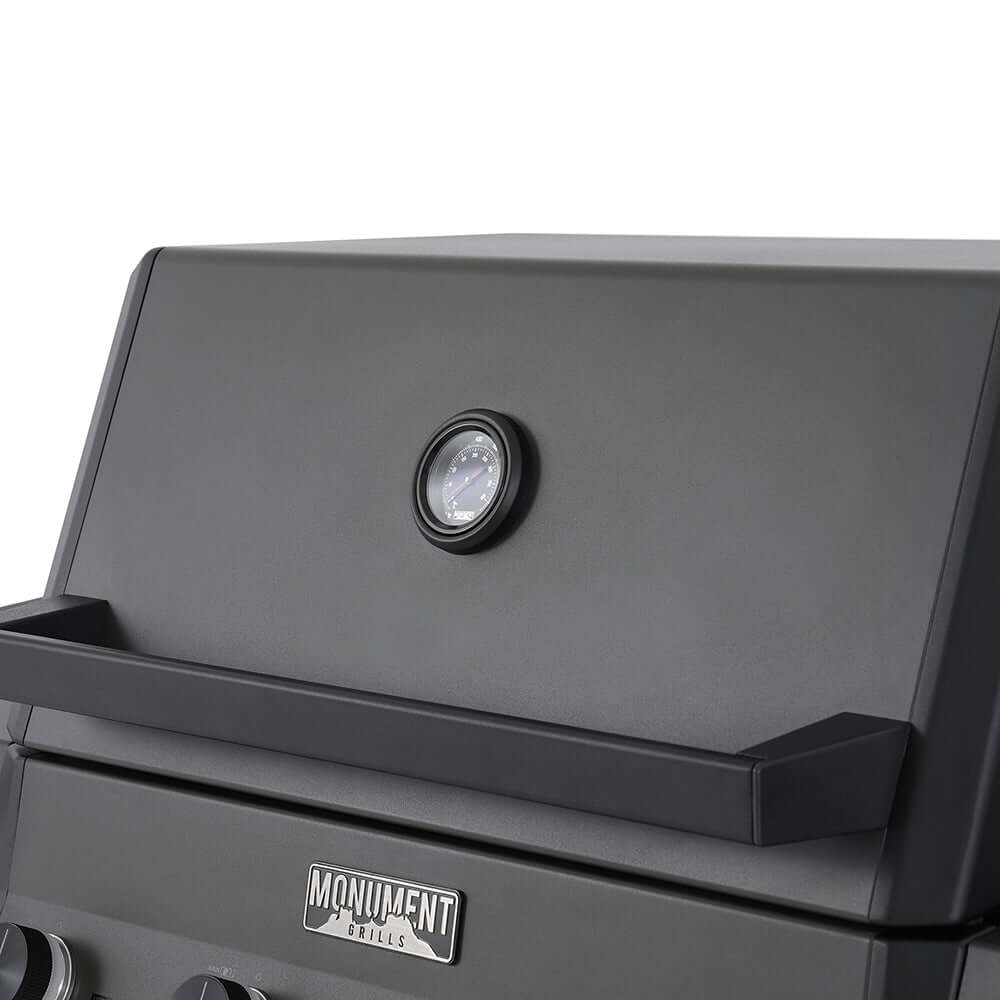Monument Grills Eminence 425 – Fortified Propane Gas Grill | Pearl Matte Black