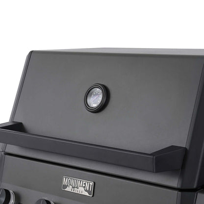 Monument Grills Eminence 425 – Fortified Propane Gas Grill | Pearl Matte Black