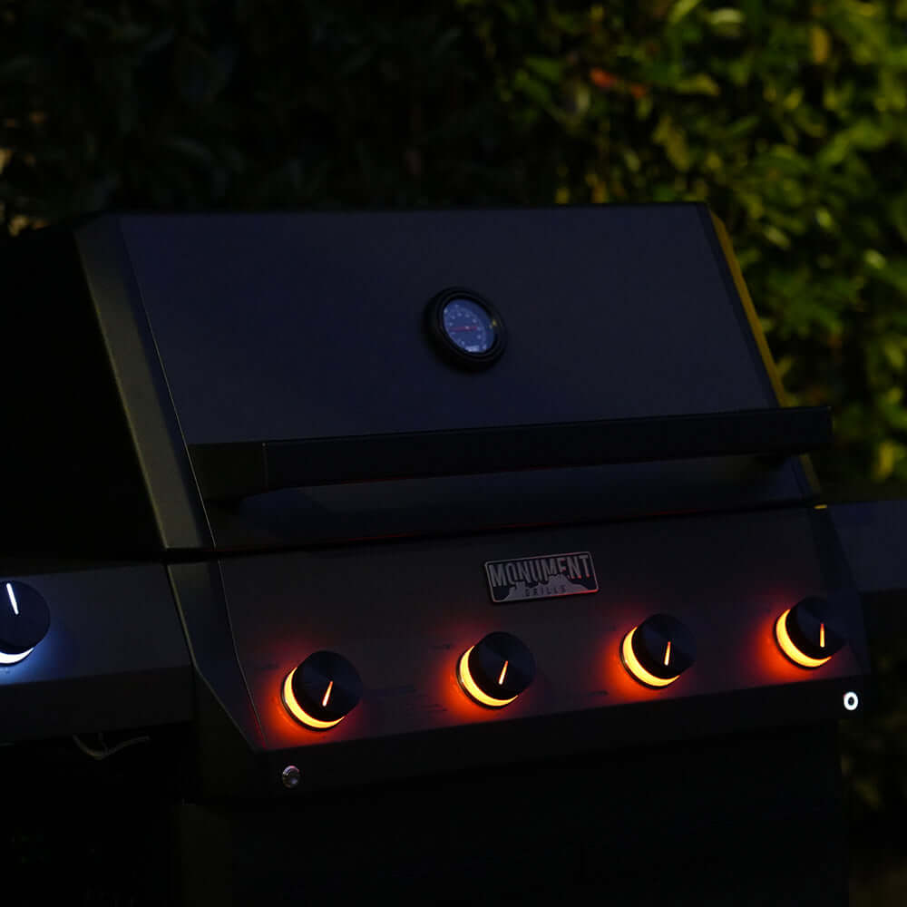 Monument Grills Eminence 425 – Fortified Propane Gas Grill | Pearl Matte Black