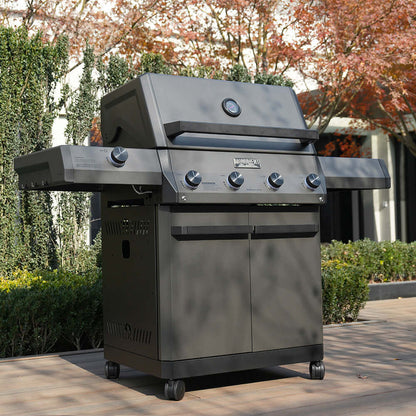 Monument Grills Eminence 425 – Fortified Propane Gas Grill | Pearl Matte Black