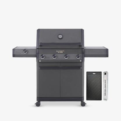 Monument Grills Eminence 425 – Fortified Propane Gas Grill | Pearl Matte Black