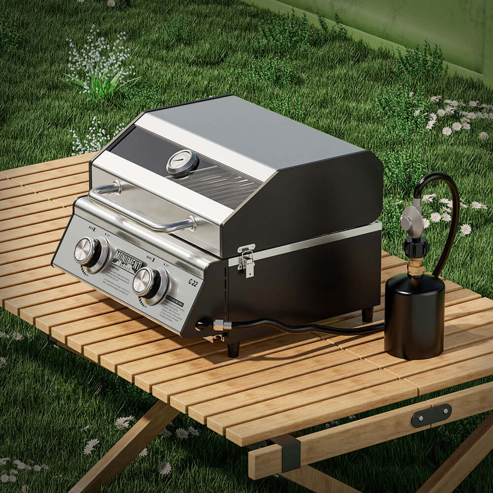 Monument Grills G22 – Stainless Tabletop Propane Gas Grill