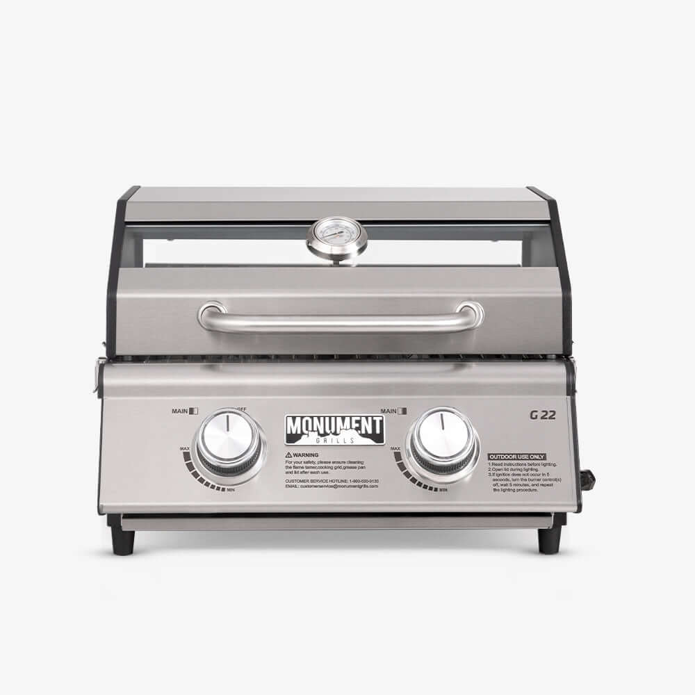 Monument Grills G22 – Stainless Tabletop Propane Gas Grill