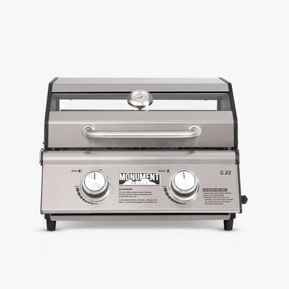 Monument Grills G22 – Stainless Tabletop Propane Gas Grill
