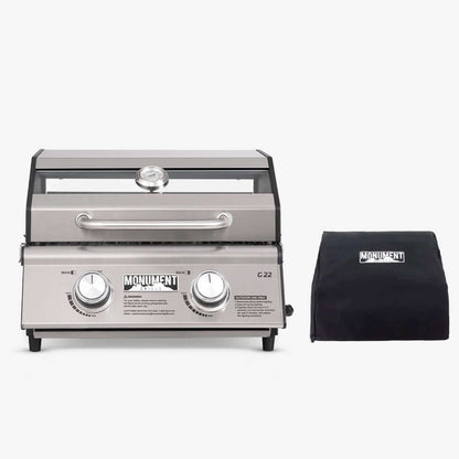Monument Grills G22 – Stainless Tabletop Propane Gas Grill
