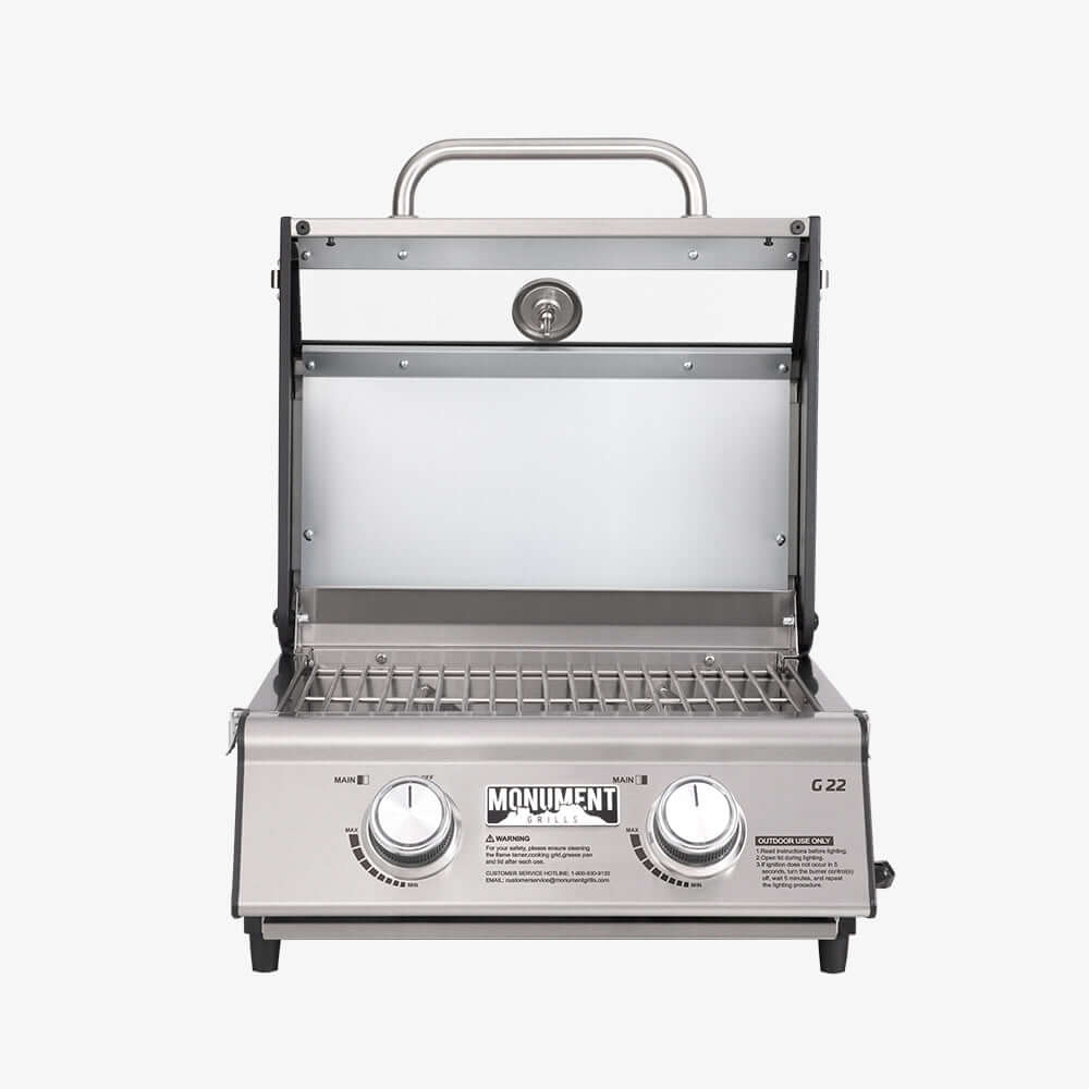 Monument Grills G22 – Stainless Tabletop Propane Gas Grill