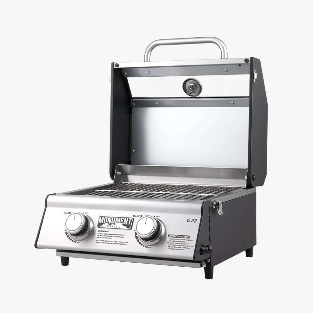 Monument Grills G22 – Stainless Tabletop Propane Gas Grill