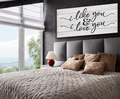 I Like You & I Love You - Canvas