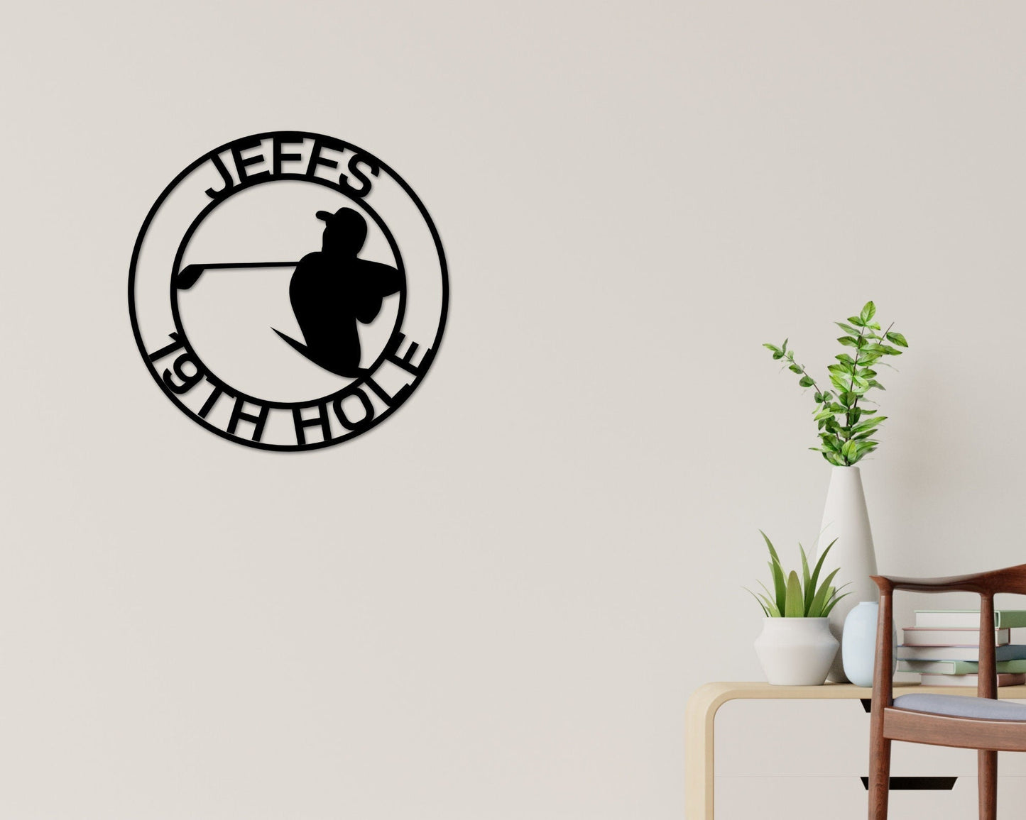 Personalized Golf Metal Sign – 19th Hole Bar & Wall Art, Gift for Dad