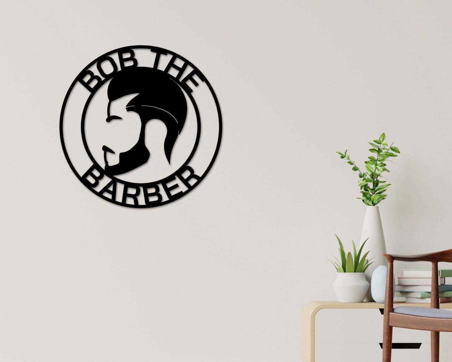 Personalized Barber Shop Metal Sign – Custom Barbershop Open Sign & Decor