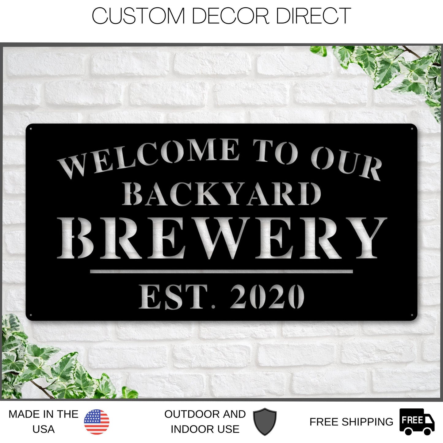 Custom Bar & Pub Metal Sign – Personalized Man Cave & Outdoor Kitchen Decor