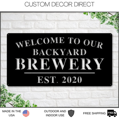 Custom Bar & Pub Metal Sign – Personalized Man Cave & Outdoor Kitchen Decor