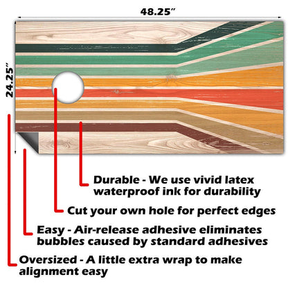 Carnival Slide - Cornhole Board Wrap - Set of 2