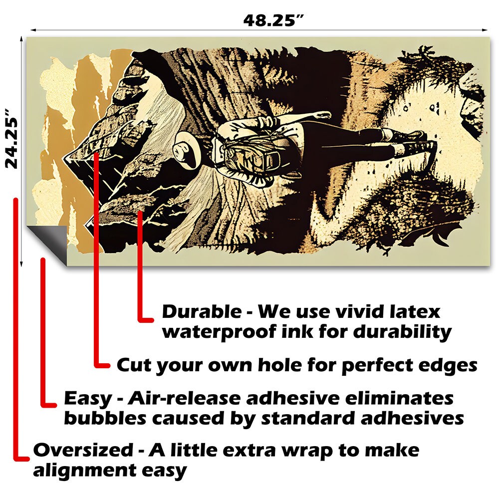 Hikers Outdoors - Cornhole Board Wrap - Set of 2