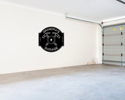 Custom Workshop Metal Sign – Personalized Dad's Shop & Garage Decor