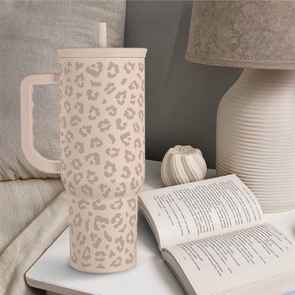 Brown Leopard Slidemate | Slider Tumbler with Handle 40oz