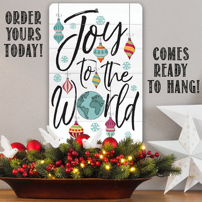 Joy To The World - Metal Sign