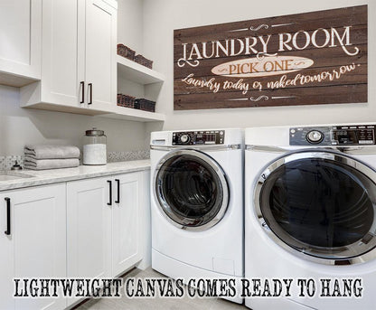 Laundry Pick One - Canvas