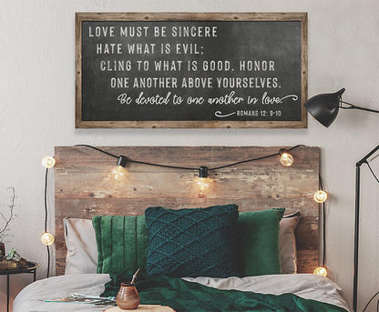 Love Must Be Sincere - Canvas