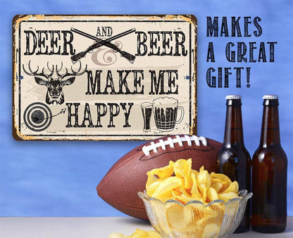 Deer and Beer - Metal Sign
