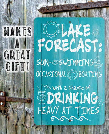 Lake Forecast - Metal Sign