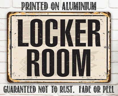 Locker Room - Metal Sign
