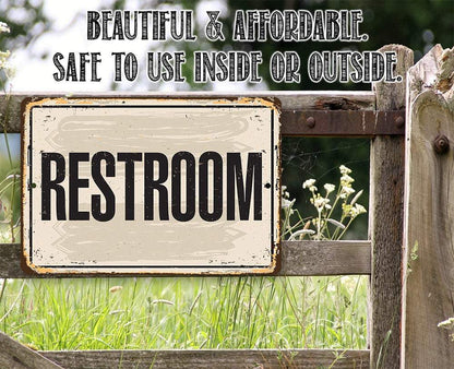 Restroom - Metal Sign