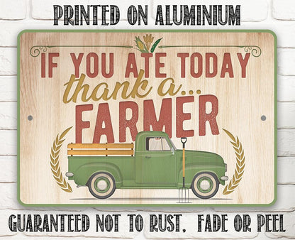 Thank a Farmer - Metal Sign