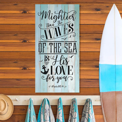 Mightier Than The Waves - Canvas