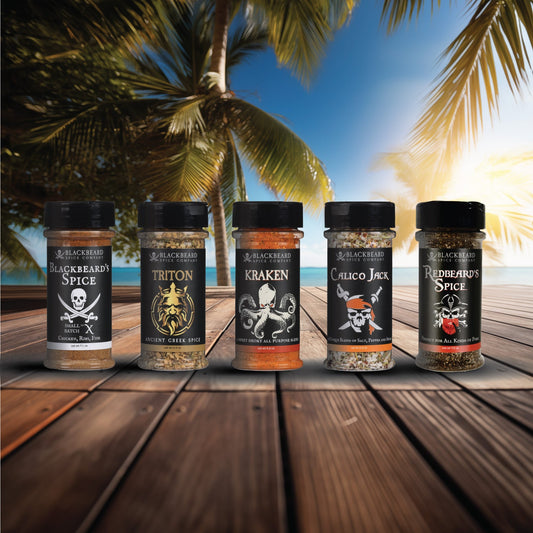 Blackbeard's Ultimate Spice Bounty – 5-Pack BBQ Spice Rub Set