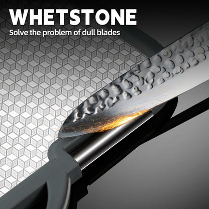 Dual-Sided Stainless Steel & Wheatgrass Cutting Board Set