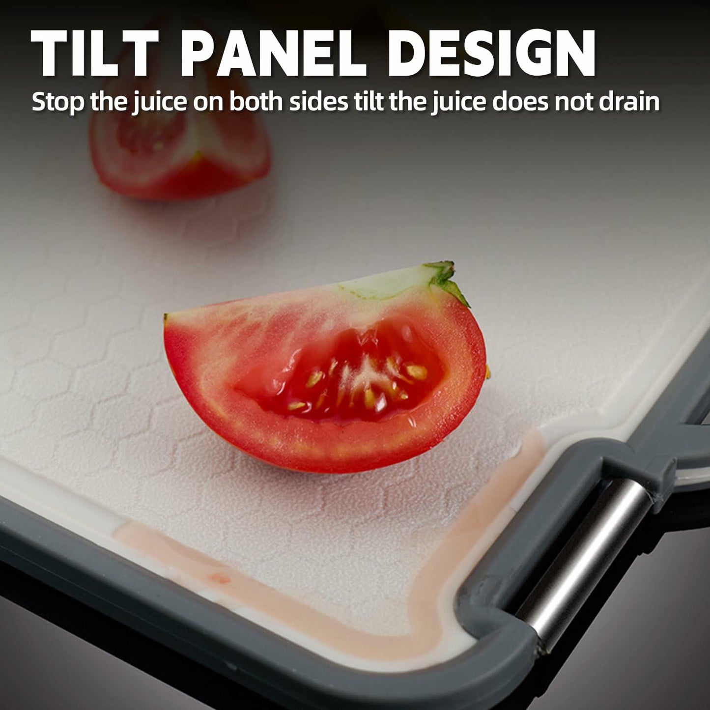 Dual-Sided Stainless Steel & Wheatgrass Cutting Board Set