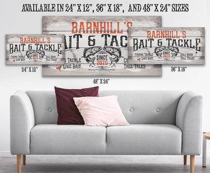 Personalized - Bait & Tackle - Canvas