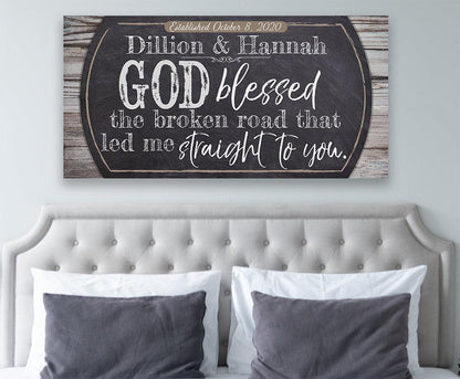 Personalized - Broken Road - Canvas
