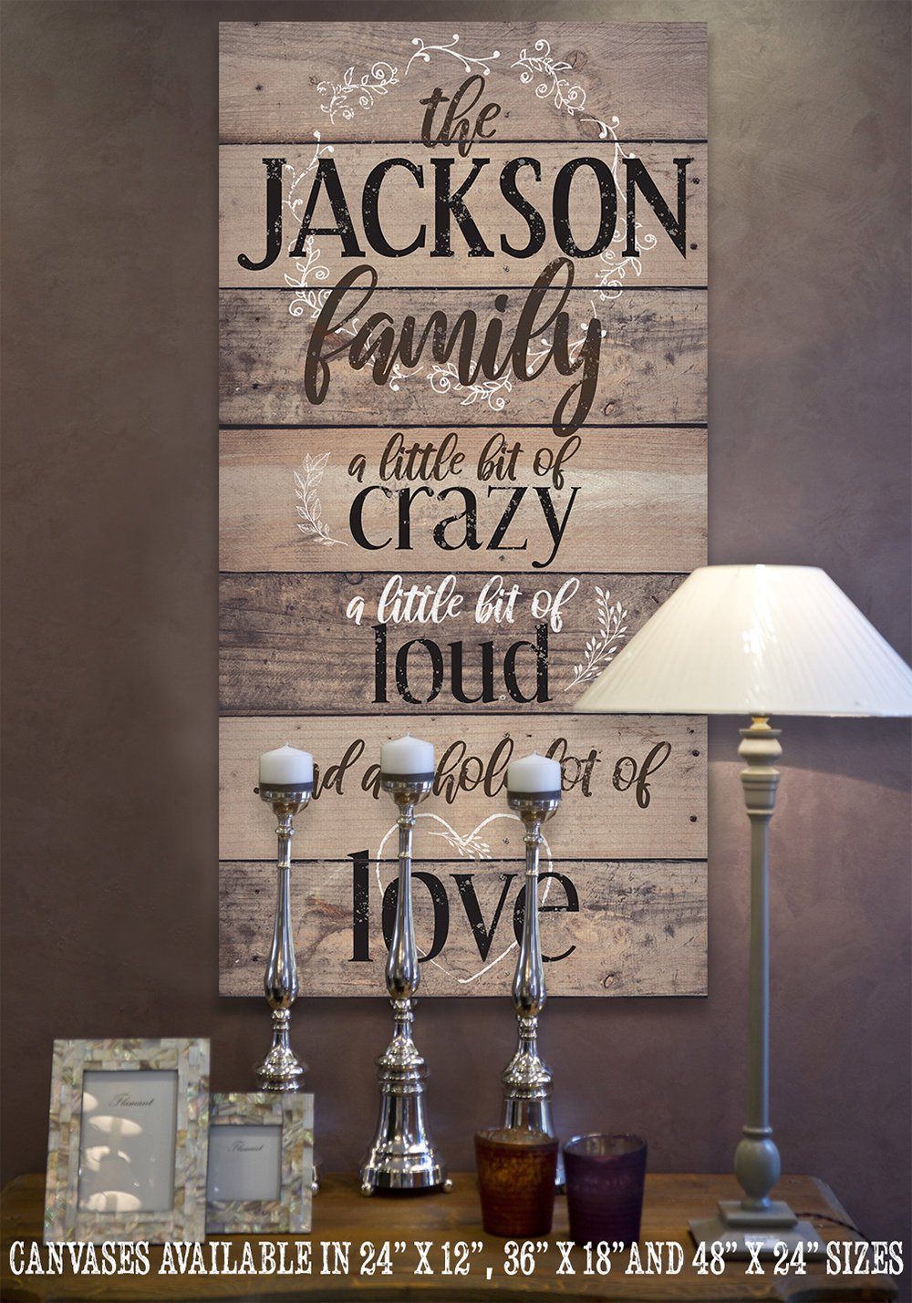 Personalized - Family A Little Bit Of Crazy - Canvas