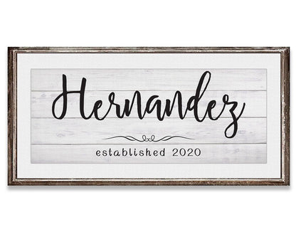 Personalized - Family Name - Canvas
