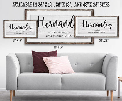 Personalized - Family Name - Canvas