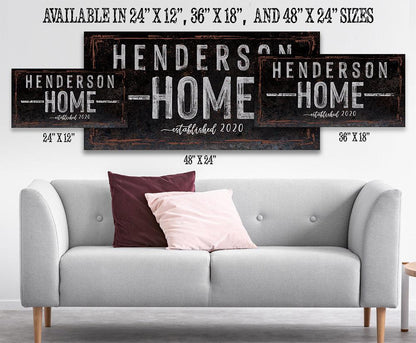 Personalized - Family Name - Canvas