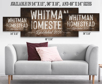 Personalized - Family Name - Canvas