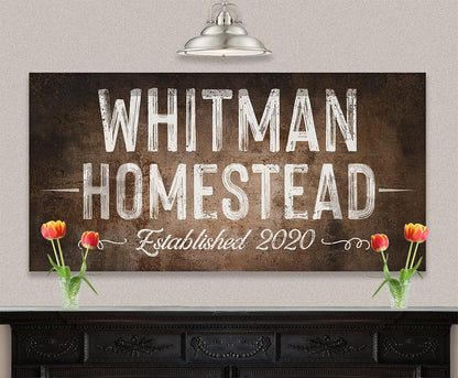 Personalized - Family Name - Canvas