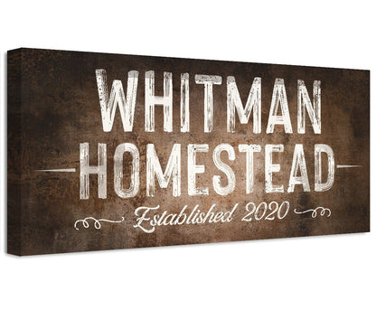 Personalized - Family Name - Canvas