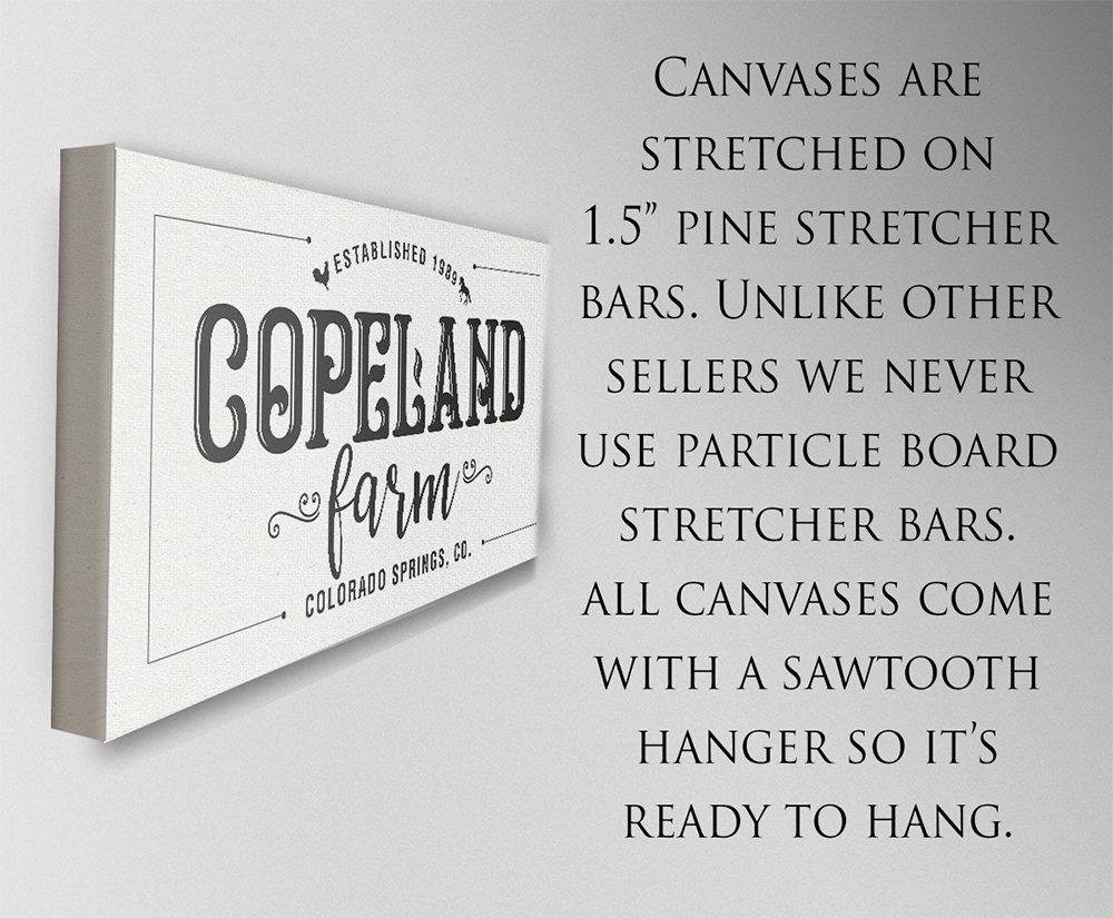 Personalized - Family Name Farm - Canvas