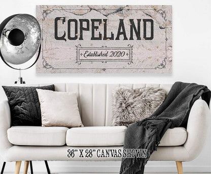 Personalized - Family Name - Canvas