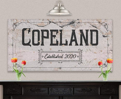 Personalized - Family Name - Canvas
