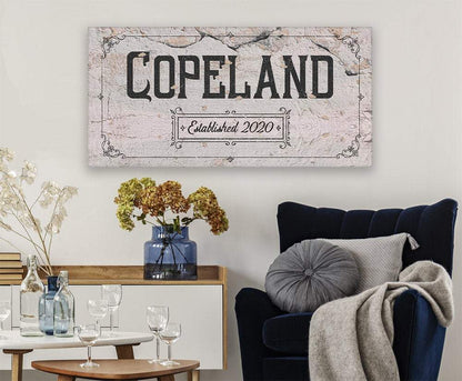 Personalized - Family Name - Canvas