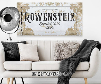Personalized - Family Name - Canvas