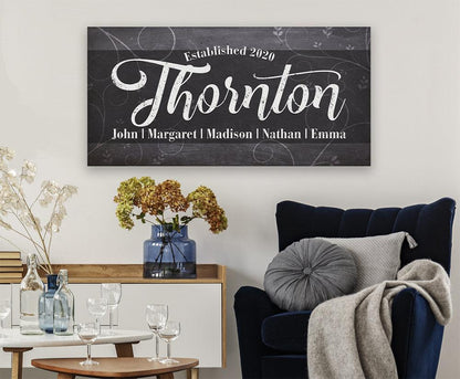 Personalized - Family Name - Canvas