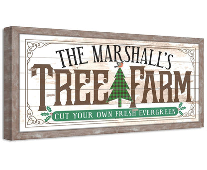 Personalized - Family Tree Farm - Canvas