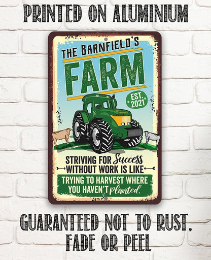 Personalized - Farm - Metal Sign