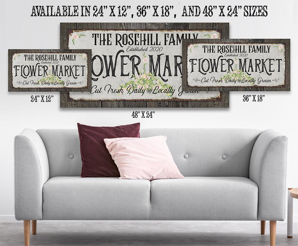 Personalized - Flower Market - Canvas